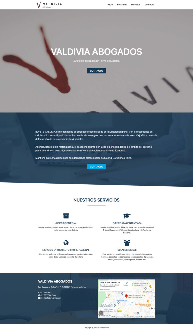 Web de Bufete Valdivia