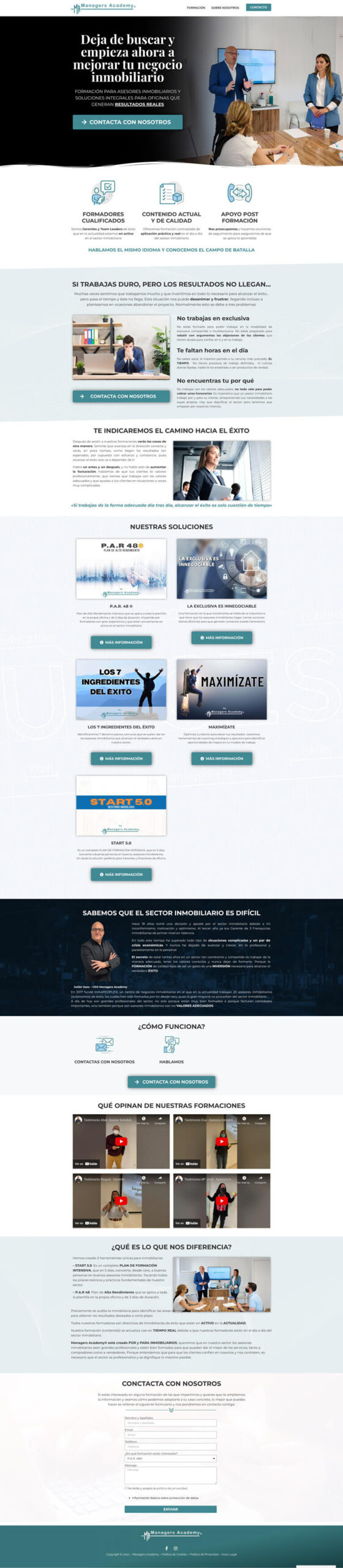 Web de Managers Academy